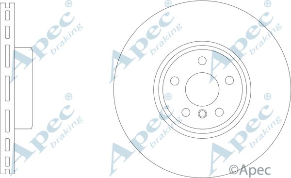 APEC BRAKING stabdžių diskas DSK3325